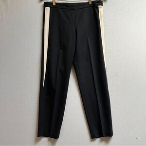 Judith & Charles Virgin Wool Trousers with Cream Side Stripe Sz 6